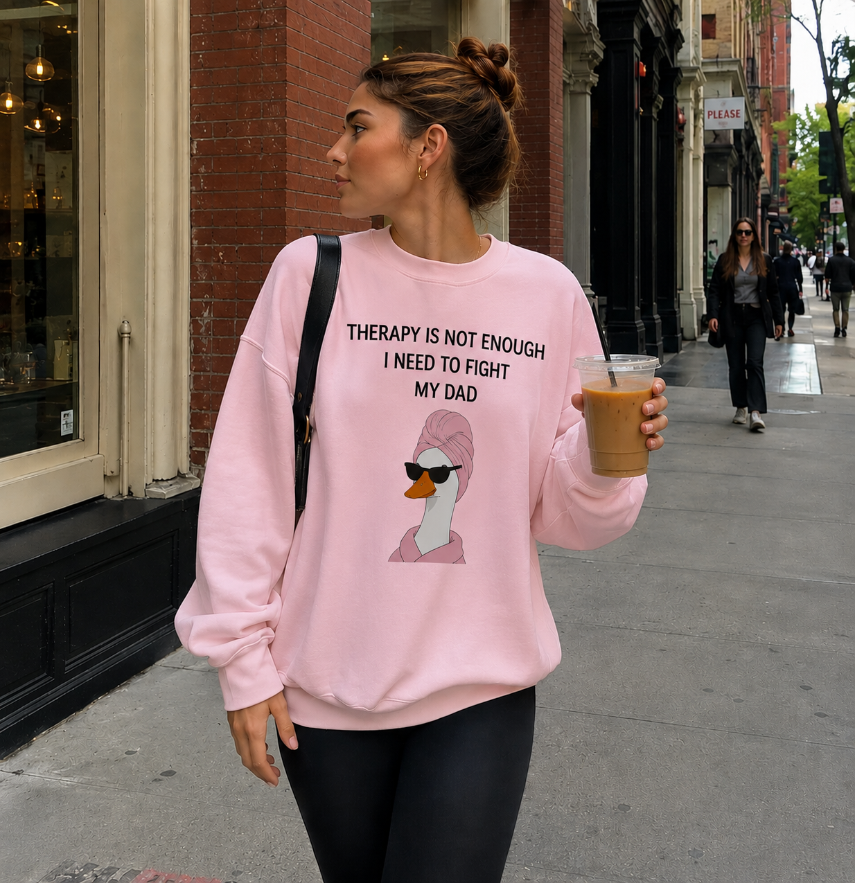Therapy Is Not Enough, I Need To Fight My Dad Sweetshirt