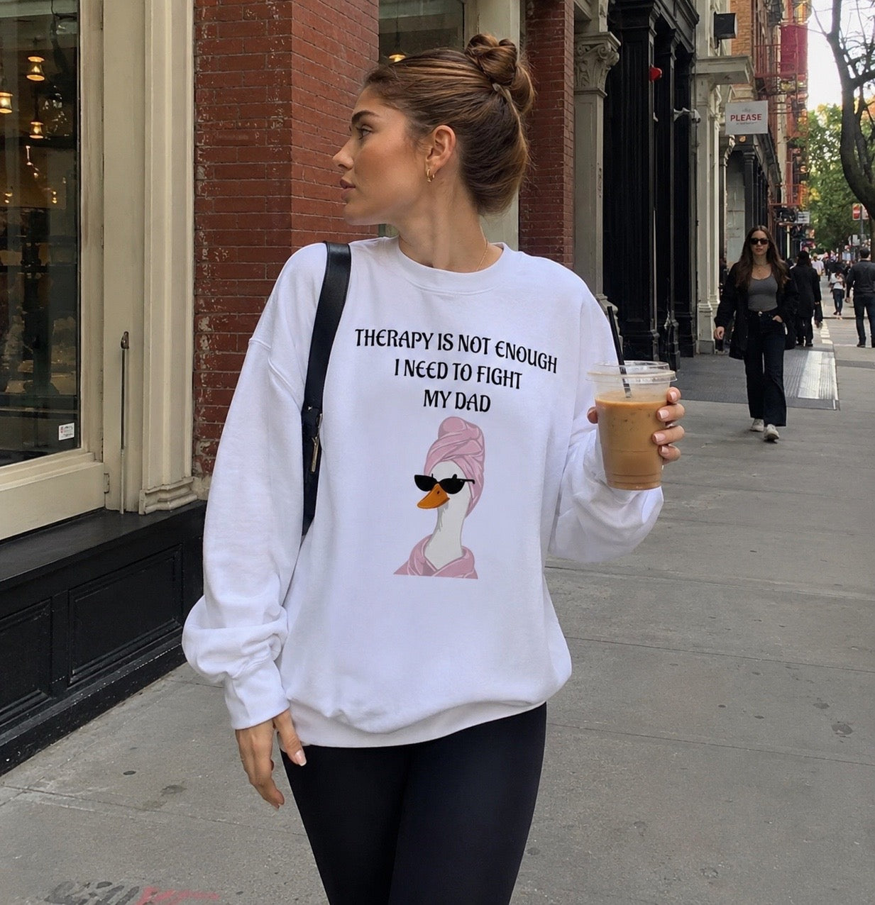 Therapy Is Not Enough, I Need To Fight My Dad Sweetshirt